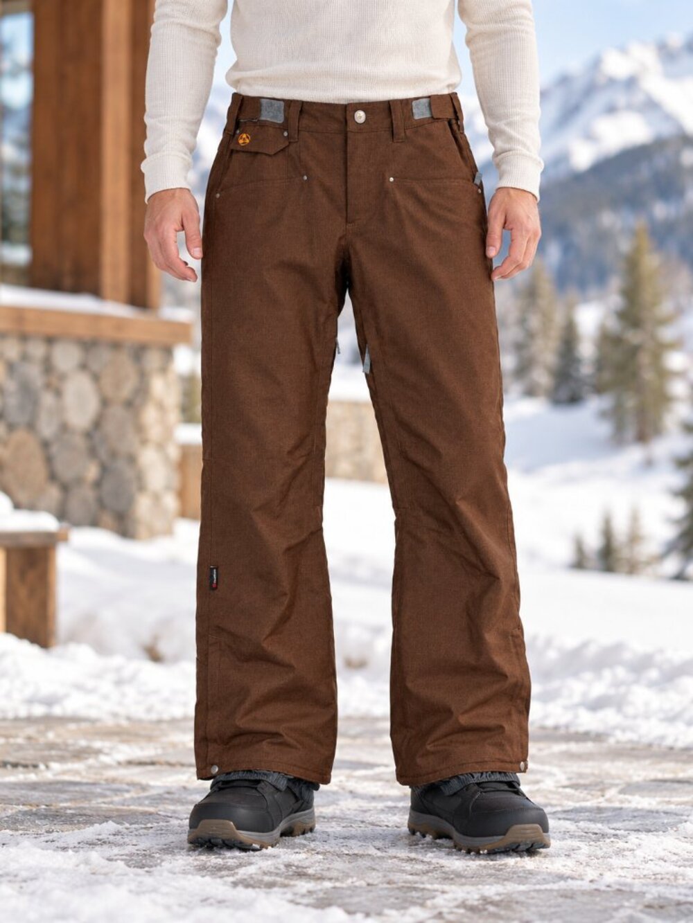 Turbine Snow Pants XL Brown Insulated Ski Snowboard Cargo